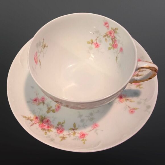 6 Pc Antique Theodore Haviland Limoges Porcelain Dishes - Picture 6 of 6